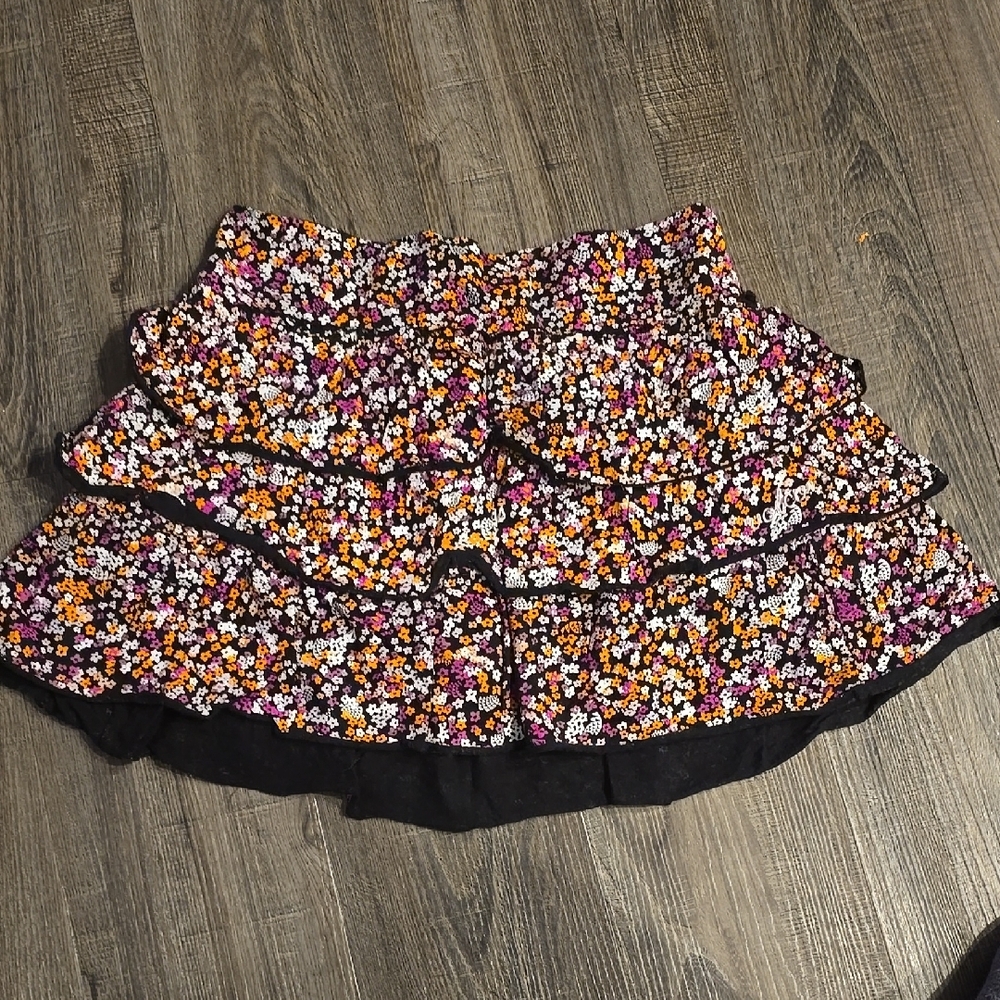 Floral Ruffle Skirt